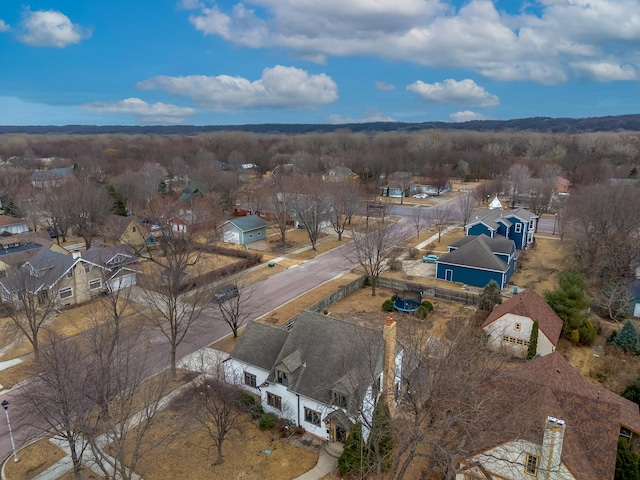 drone / aerial view with a residential view