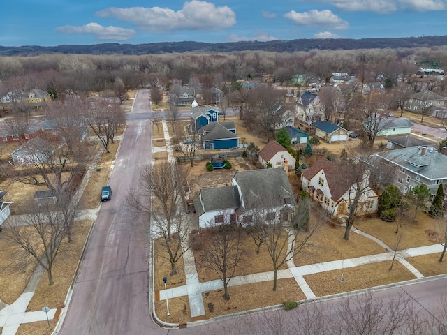 drone / aerial view featuring a residential view