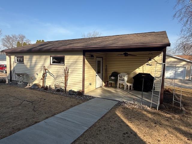 view of horse barn