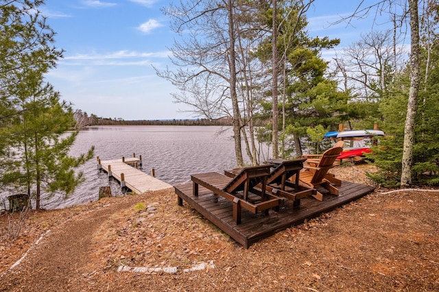 dock with a water view