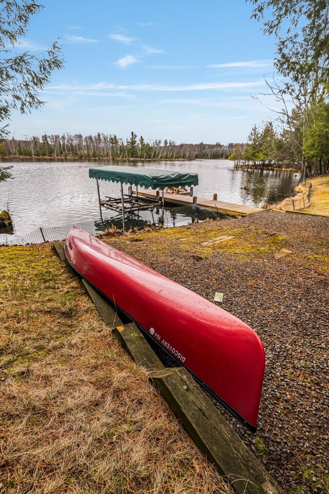 dock with a water view