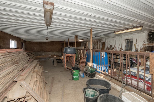 miscellaneous room featuring concrete flooring