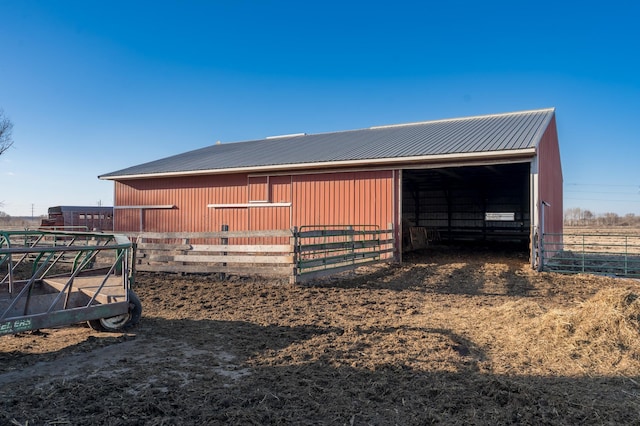 view of horse barn