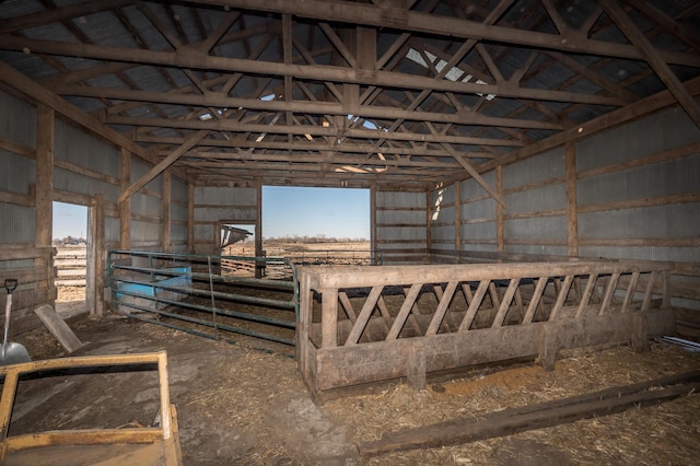 view of horse barn