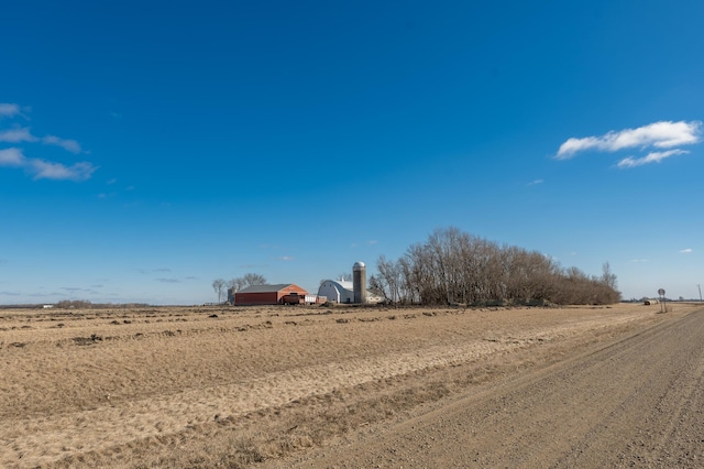 view of street featuring a rural view