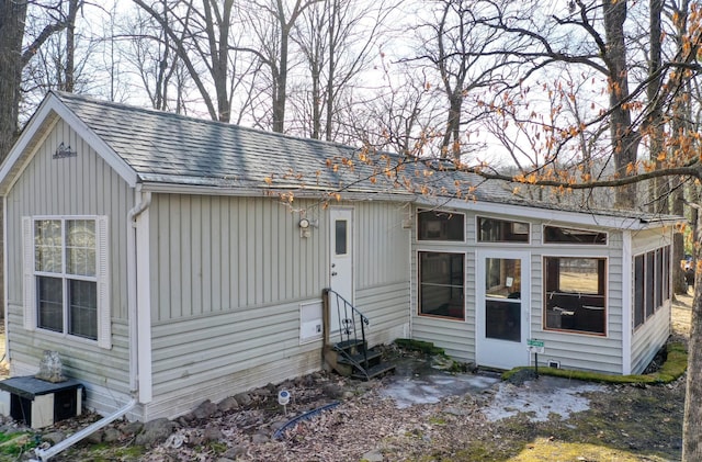 exterior space featuring entry steps