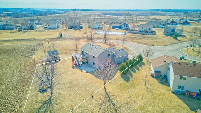 bird's eye view featuring a residential view