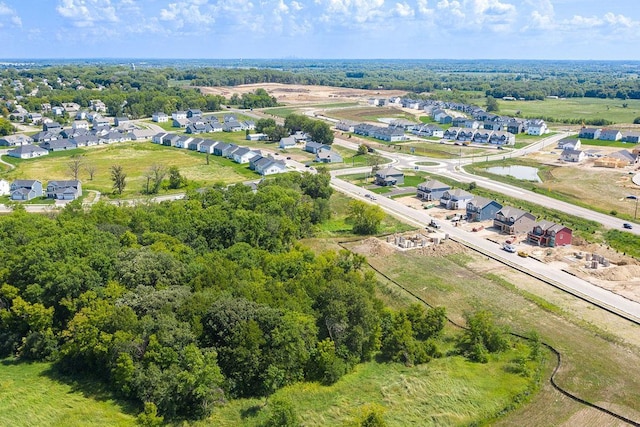 aerial view featuring a residential view