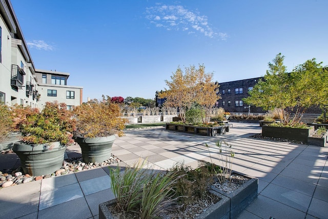 exterior space featuring a vegetable garden