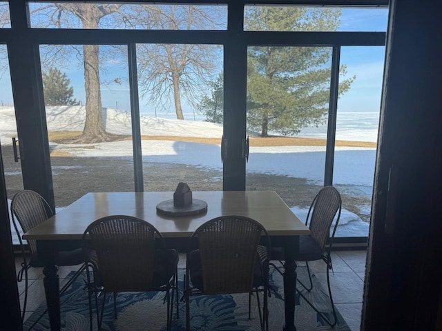 view of dining area