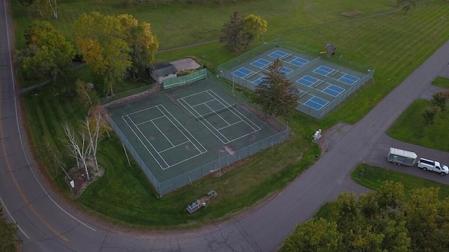 drone / aerial view featuring a rural view