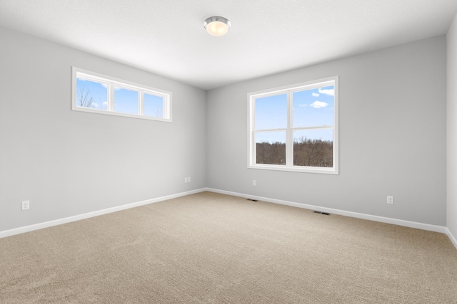 10720 Harbor Ln N, Maple Grove, MN 55369 - spare room with baseboards, light carpet, and visible vents