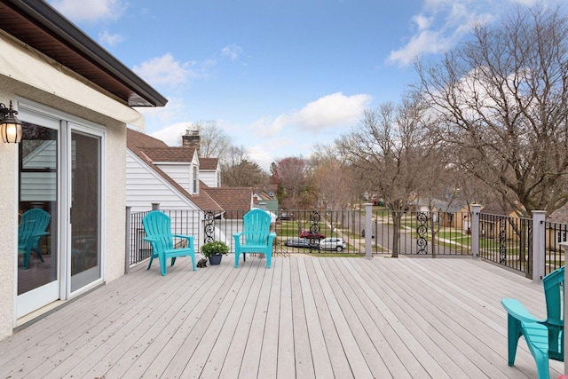 view of wooden terrace