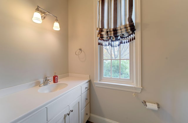 bathroom with vanity