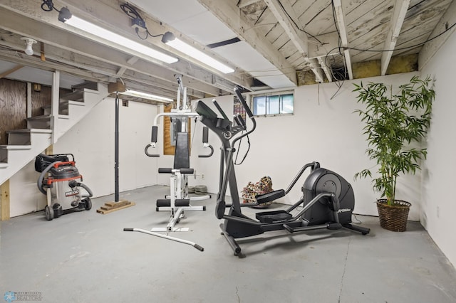 view of workout area