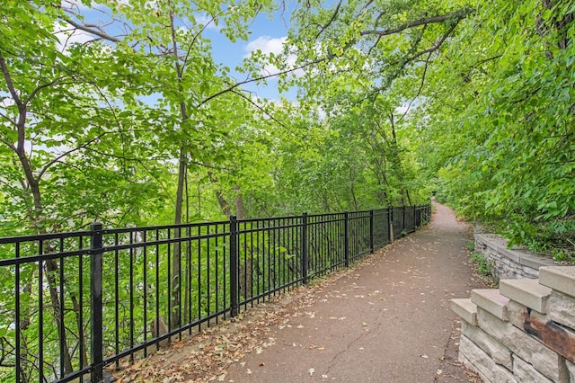 surrounding community with fence