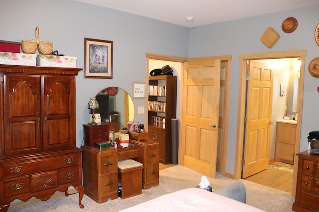 218 Thomas Dr, Rollingstone, MN 55969 - bedroom featuring ensuite bathroom and light carpet
