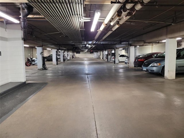 view of parking deck