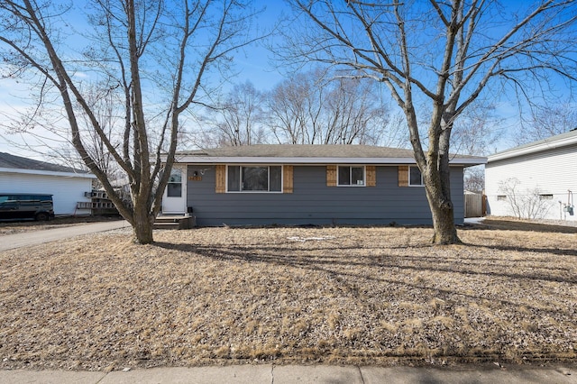 view of ranch-style home