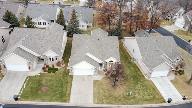 birds eye view of property featuring a residential view