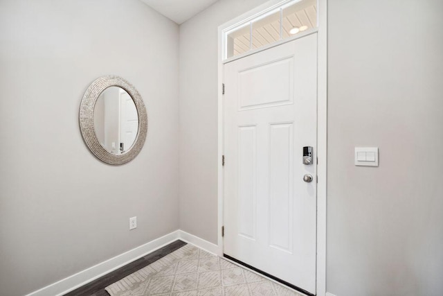 entrance foyer with baseboards