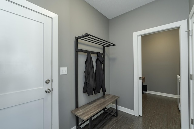 mudroom with baseboards