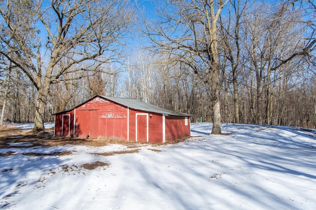 9806 County Road 144, Brainerd, MN 56401 - snow covered structure with an outbuilding