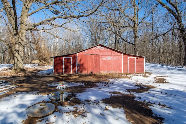 9806 County Road 144, Brainerd, MN 56401 - snow covered structure with an outbuilding