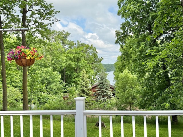 34257 Dusty Trl, Frazee, MN 56544 - view of green lawn featuring a water view