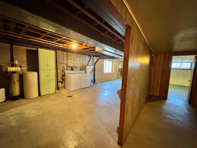 34257 Dusty Trl, Frazee, MN 56544 - below grade area with separate washer and dryer and a water softener system