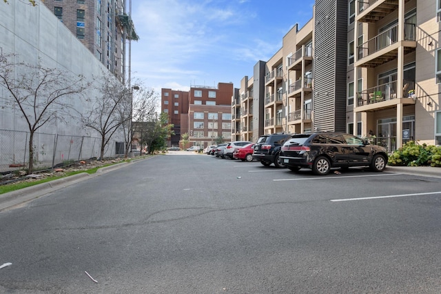 exterior space featuring uncovered parking