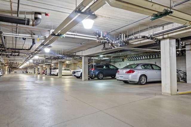 view of parking deck