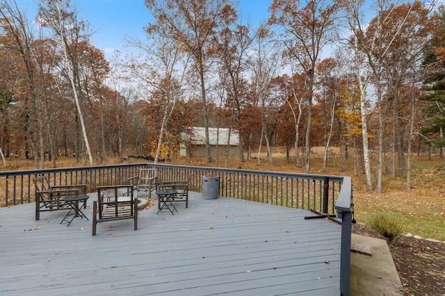 view of wooden terrace