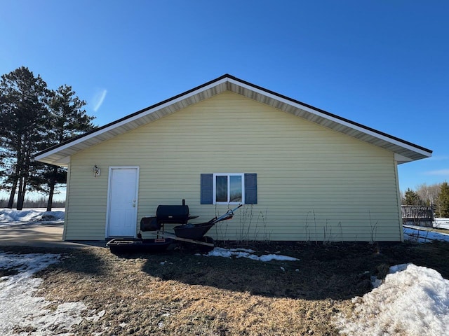 view of rear view of property