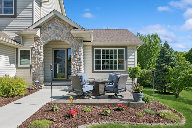 4514 Mcallister Ave NE, Saint Michael, MN 55376 - view of patio with an outdoor living space