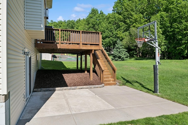 4514 Mcallister Ave NE, Saint Michael, MN 55376 - view of patio / terrace with a deck and stairs