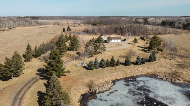 aerial view of sparsely populated area