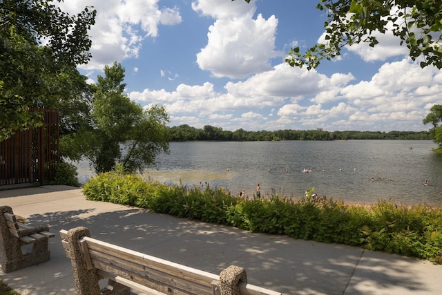 water view with fence