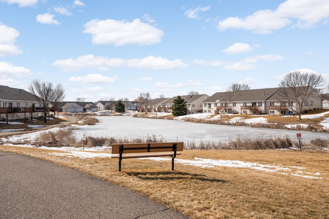 view of road featuring a residential view