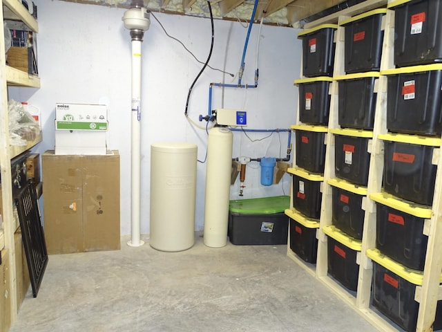 view of storage room