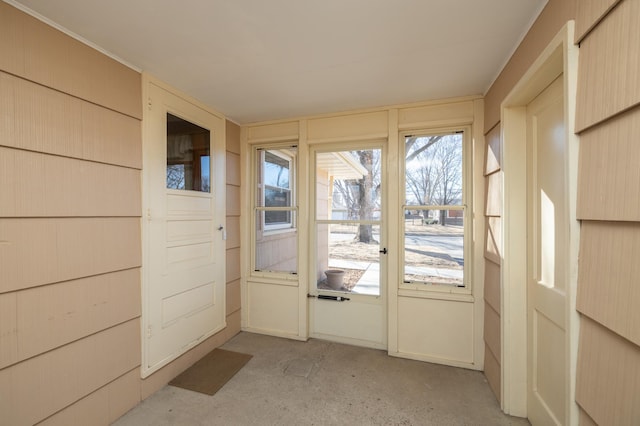 view of doorway to outside