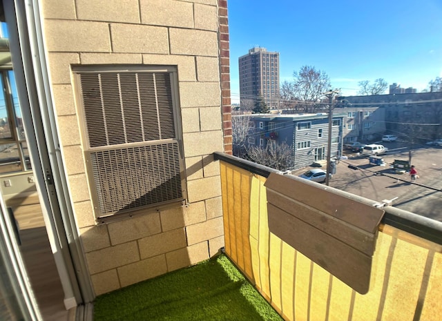 balcony featuring a city view