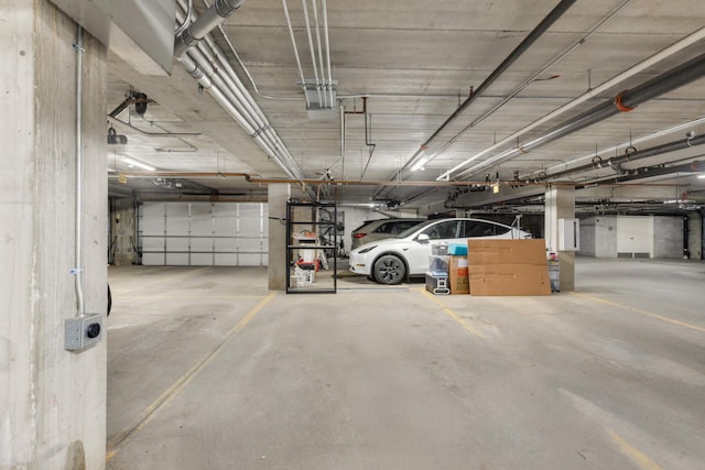 view of parking deck
