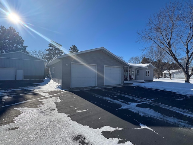 view of front of house with an attached garage