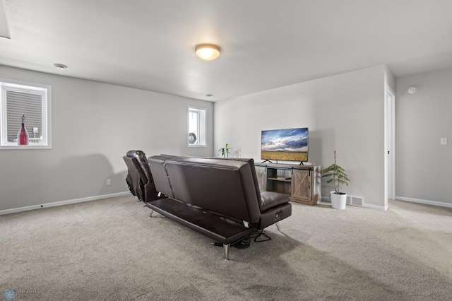 752 Cathy Dr W, West Fargo, ND 58078 - interior space featuring visible vents, baseboards, and light colored carpet