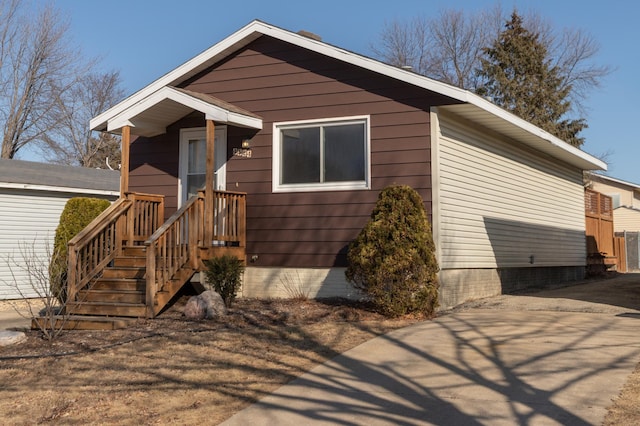 view of front of home