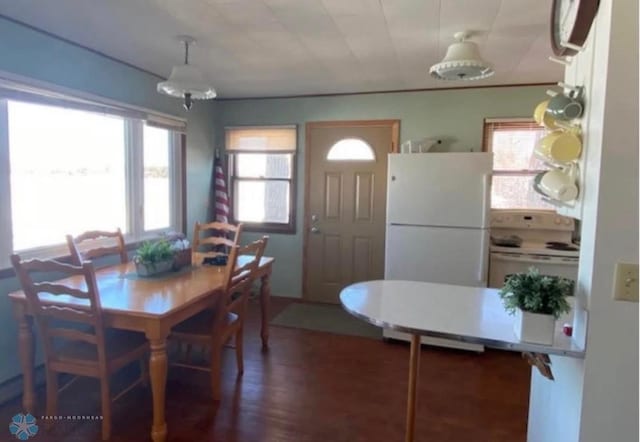 17140 Big Cormorant Rd, Lake Eunice Twp, MN 56511 - dining room with wood finished floors