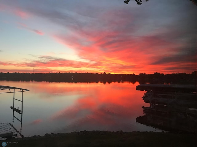17140 Big Cormorant Rd, Lake Eunice Twp, MN 56511 - water view with a boat dock
