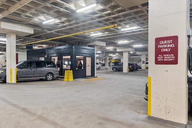 view of parking deck