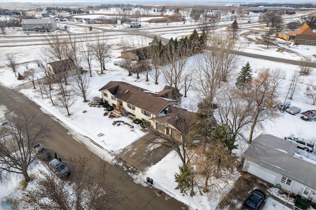 289 2nd St SW, Forman, ND 58032 - snowy aerial view with a residential view